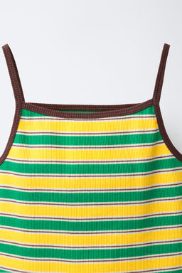 TOP ESTAMPADO RAYAS / Multicolor - Zara фото 4