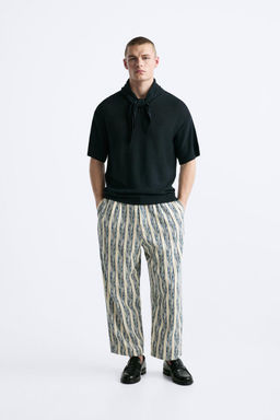 KNIT T-SHIRT WITH NECKERCHIEF - Zara фото 3