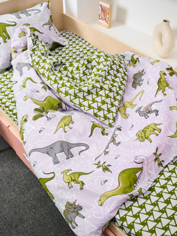 Постельное белье детское поплин с простыней на резинке - Юрский период Детский