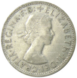 Монета 1 флорин 1954 года Австралия Королевский визит в Австралию