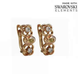 Серьги с кристаллами Swarovski