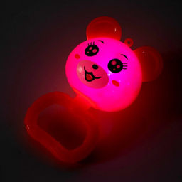 Цена за 18 шт. Ёжка «Мишка» световой, цвета МИКС