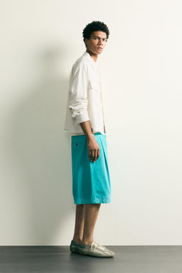 SOBRECAMISA FLUIDA RELAXED FIT / Blanco roto - Zara фото 4
