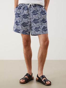 K?sa Boy Desenli Erkek Deniz ?ortu