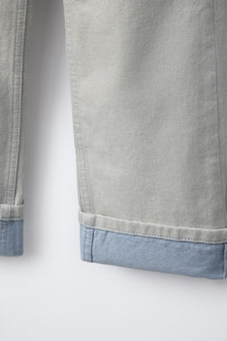 STRAIGHT-LEG JEANS WITH HEMS - Zara фото 4