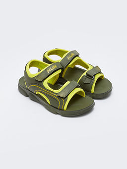 Bask?l? C?rt C?rtl? Erkek ?ocuk Sandalet