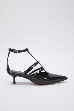 Trendyol Shoes Siyah Inci Detayl? Kad?n Ince Topuklu Ayakkab? TAKSS25TO00041 - Trendyolmilla фото 6