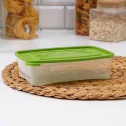 Цена за 2 шт. Контейнер пищевой Полимербыт «Каскад», 700 мл, пластик, прозрачный, крышка МИКС