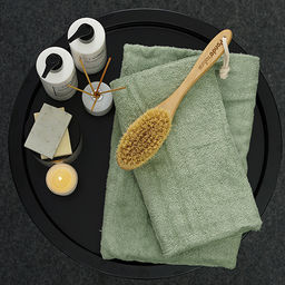 Набор махровых полотенец GINZA 2 шт. (50х90 - 1 шт., 70х140 - 1шт.), 100% хлопок, 450 гр./кв.м., Кэмел - Традиция фото 41