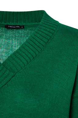 TRENDYOLMILLA Siyah Maxi Triko Genis Kal?p Elbise TWOAW23EL00642 фото 7