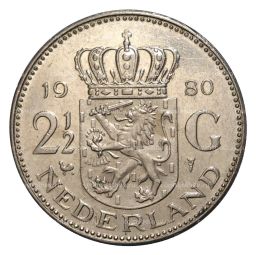 2 1/2 гульдена 1980 года Нидерланды