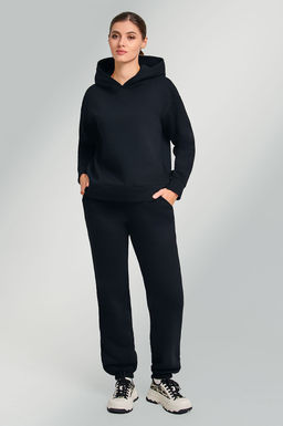Арт. 2907 Костюм женский с начесом 44-52 (5 шт) Цвет:верх-черный,низ-черный - Калинка фото 8