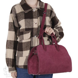 Сумка женская кожаная 6829NNAA wine red  Natale Navetta/50(дефект) в Новосибирске