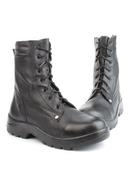 05-9005 BLACK Ботинки зимние мужские (натуральная кожа, искусственный мех) - Фабричный китай фото 11