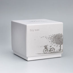 Ароматическая свеча в банке Soy WAX, английская груша и фрезия, белая, 9×9 см