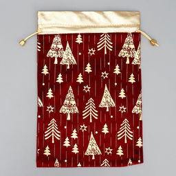 Цена за 5 шт. Мешочек подарочный плюш Тепла и любви, ёлки, тиснение, 20 х 30 см +/- 1.5 см - Дарите счастье фото 10