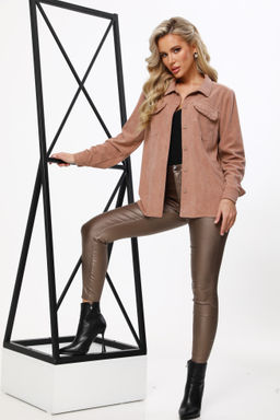 Рубашка из вельвета с накладными карманами - Dstrend фото 2