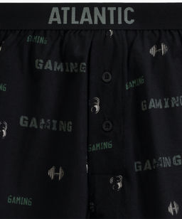ATLANTIC 2MBX-084 Трусы боксеры Gym - набор 2 шт. черный + светлый хаки фото 4