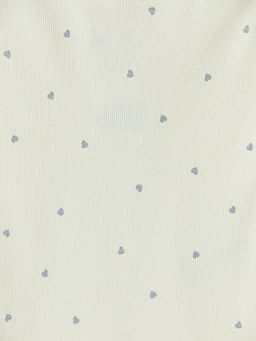 Kalp Desenli Fitilli K?z ?ocuk Ti??rt