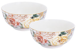 Набор салатников Розамунда, белый, 15 см, 0.72л, 2 шт