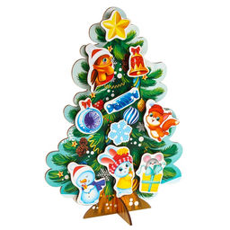 Головоломка. Липучки Наряди ёлочку - Лесная мастерская фото 6