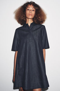 ZW COLLECTION DENIM MINI DRESS - Zara фото 2