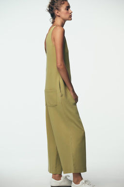 WASHED INTERLOCK JUMPSUIT - Zara фото 4