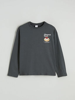 Bisiklet Yaka Bask?l? K?z ?ocuk Pijama ?st