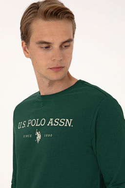 Erkek Koyu Ye_il Basic Sweatshirt Sepette S_rpriz _ndirim - U.s. polo assn фото 2
