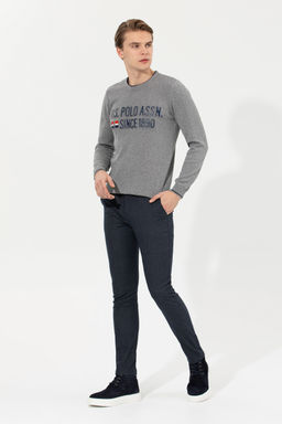 Мужские темно-синие брюки из плотной ткани - U.s. polo assn фото 24
