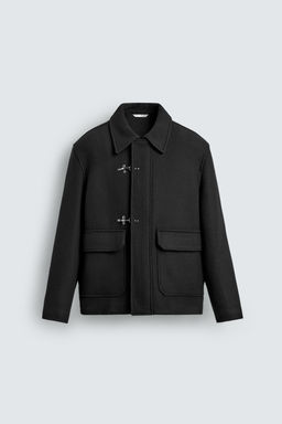 WOOL BLEND COAT WITH FIREMAN CLASP FASTENING - Zara фото 8