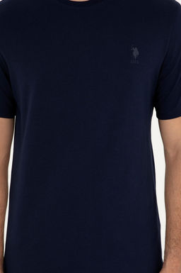 Мужская темно-синяя базовая футболка Неожиданная скидка в корзине - U.s. polo assn фото 6