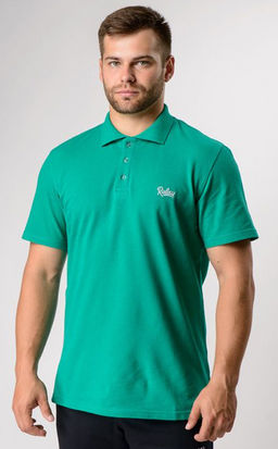 спортивная футболка-поло 92% хлопок, 8% лайкра