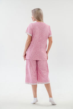 Пижама женская из кулирки Ворожея розовый макси - Амадэль фото 7