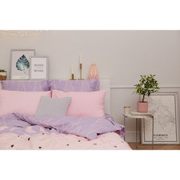 Постельное бельё Этель 1.5 сп Violet love 143*215 см, 150*214 см, 70*70 см - 2 шт, бязь 125 г/м2  фото 21