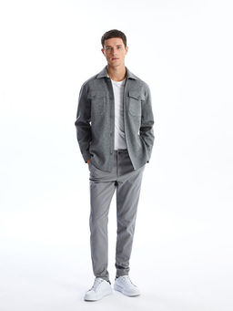 Regular Fit Uzun Kollu Ka?e Erkek G?mlek Ceket