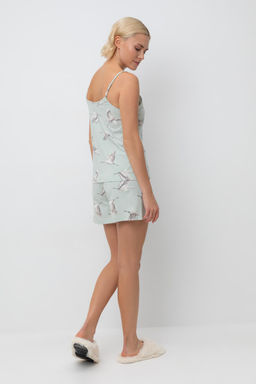 Е 20052/туманный голубой,журавли пижама жен - Very neat фото 3