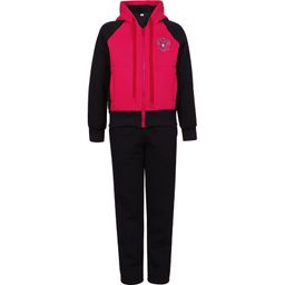 RODOS Спортивный костюм для девочки весна/лето М-167 (Герб) Фуксия/Синий