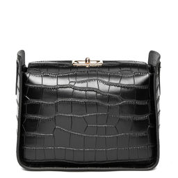 женская кожаная сумка с тиснением