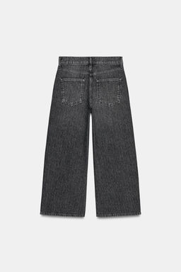 JEANS ZW COLLECTION CULOTTE TIRO MEDIO RAYAS / Negro - Zara фото 8