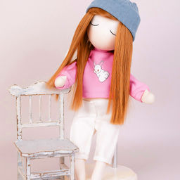 HobbyBe HAR-7 Тресс для кукол 15 см 100 см 25 г 18 золотисто-медный