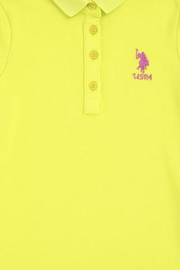 Вязаное платье фисташкового цвета для девочки Неожиданная скидка в корзине - U.s. polo assn фото 3