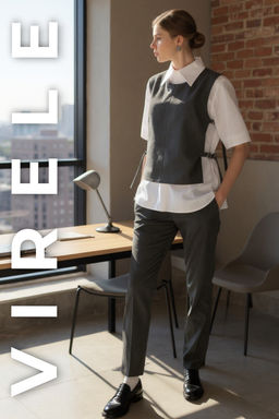 Серые зауженные брюки virele