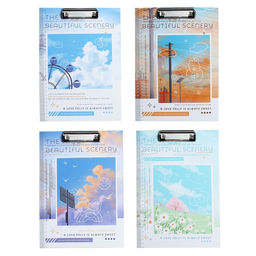 Планшет с прижимом формат А4 картон Природа, МИКС