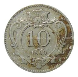 10 геллеров 1909 года Австрия