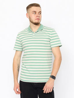 CRB wear/CWSM 60369-37 Рубашка-поло мужская,зеленый/Ex.Cherubino