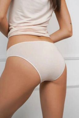 ALMANDO MELADO Трусы женские MicroModal "MINI SLIP" Цвет:бежевый