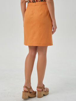 Юбка мини льняная - Stilla фото 4