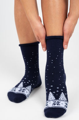 Женские махровые носки Красная ветка