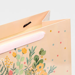 Пакет ламинированный вертикальный Будь счастлива, радужная голография, М 26 х 30 х 9 см - Дарите счастье фото 5